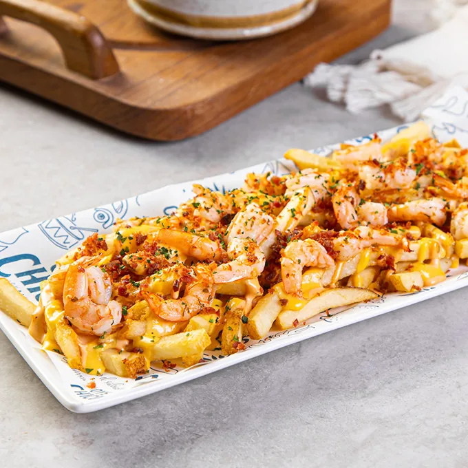 Shrimp and Fries — Oye Chico, comida cubana